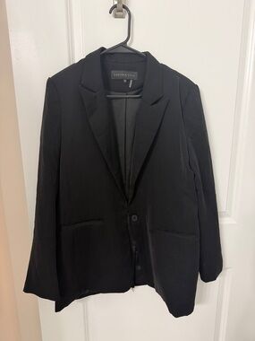 Endless Rose Black Single-Button Women's Blazer